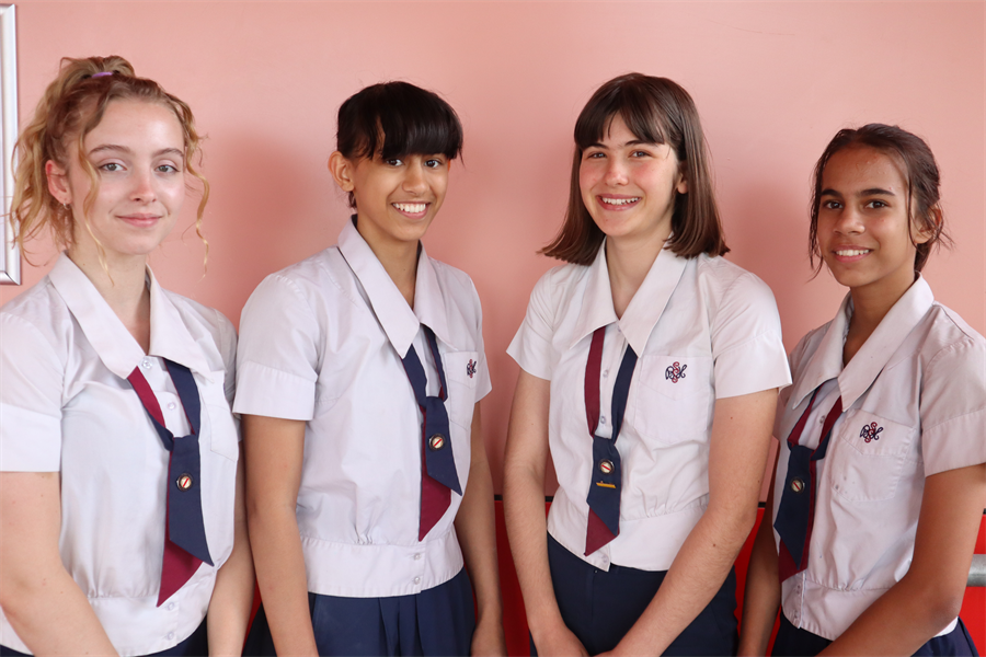Christina Godwin, Tallulah Bennetton, Anisa Monsour and Charmian Bennetton